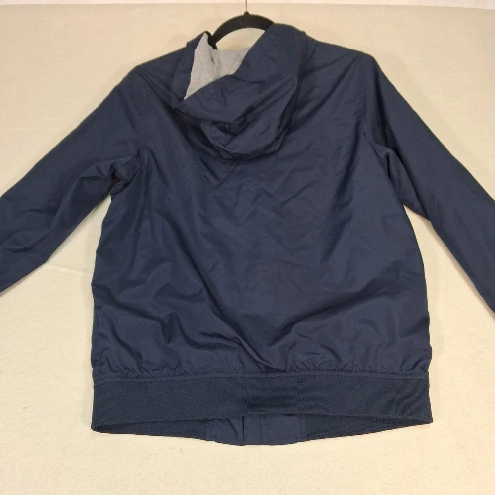 Old Navy Hooded Bomber Jacket Boy XL 14-16 Navy Blue Zip Lightweight Windbreaker